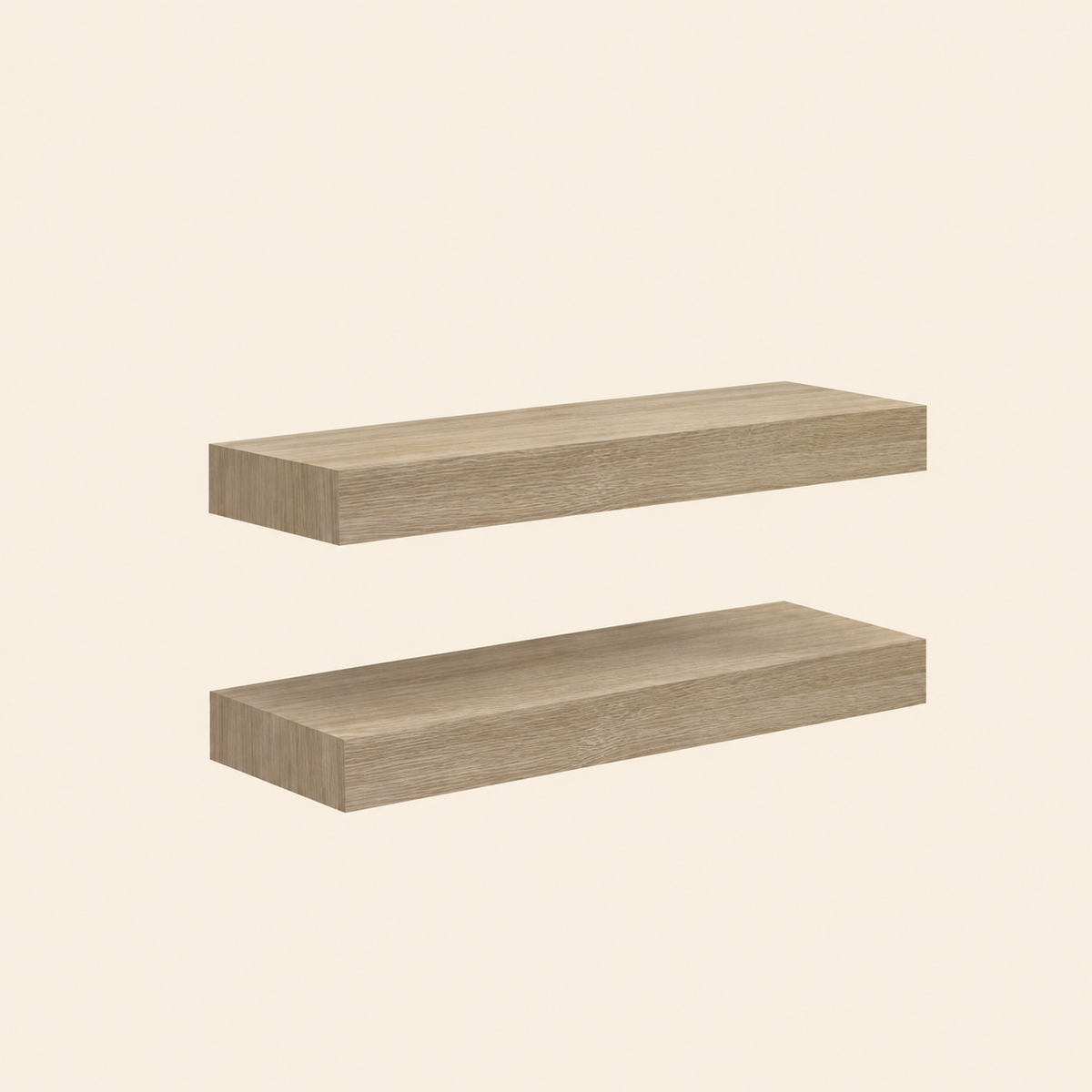 Black 16.5" Floating Shelves – Set of 2