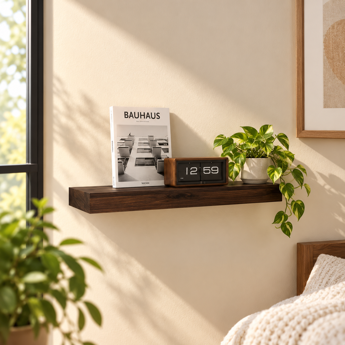 Walnut 18" Floating Shelf