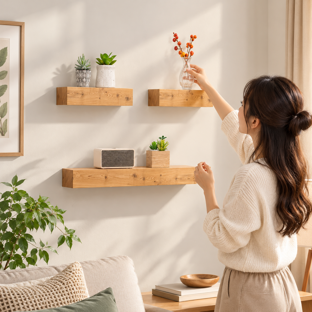 23" Floating Shelf Set